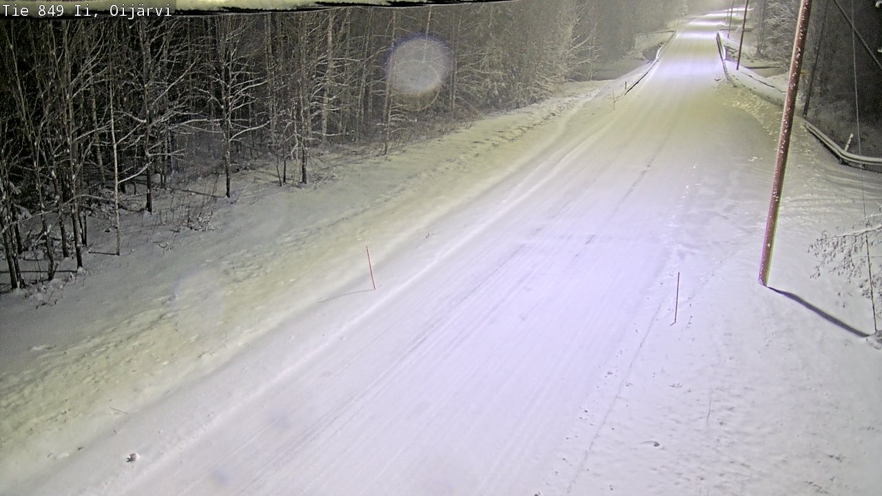 Weather Camera Image Väg 849 Ijo Oijärvi, Ii, Pohjois-Pohjanmaa