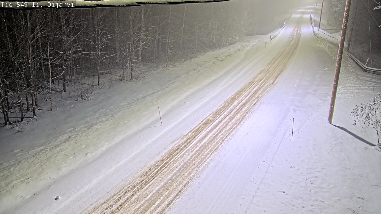 Weather Camera Image Väg 849 Ijo Oijärvi, Ii, Pohjois-Pohjanmaa