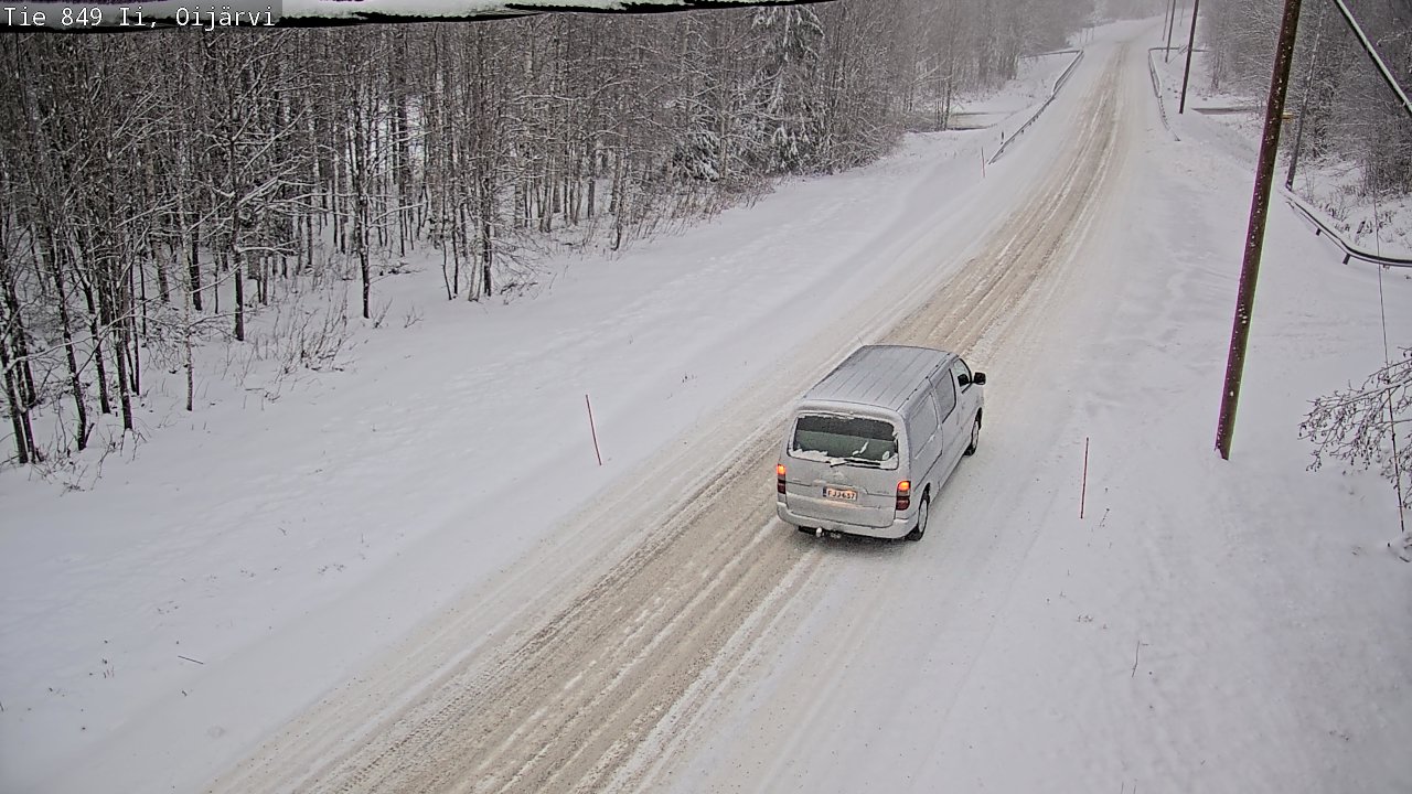 Weather Camera Image Väg 849 Ijo Oijärvi, Ii, Pohjois-Pohjanmaa
