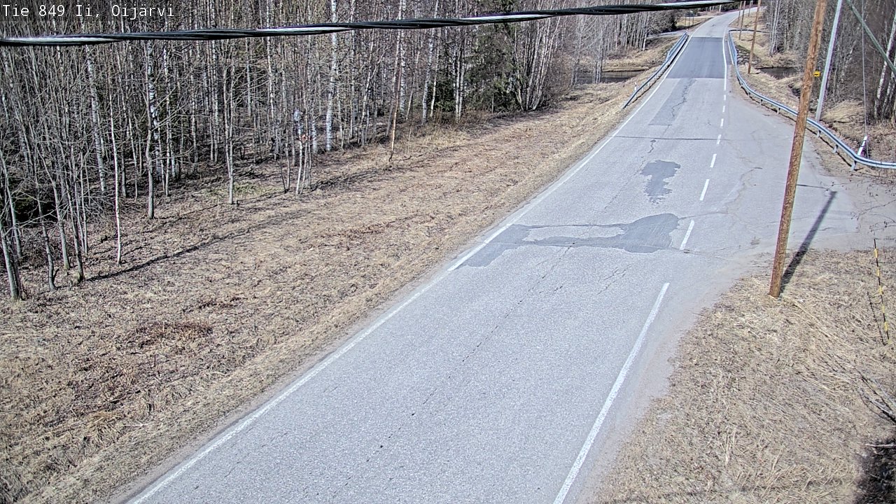 Weather Camera Image Road 849 Ii Oijärvi, Ii, Pohjois-Pohjanmaa