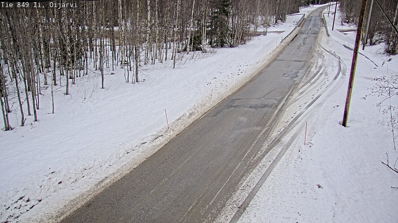 Weather Camera Image Road 849 Ii Oijärvi, Ii, Pohjois-Pohjanmaa