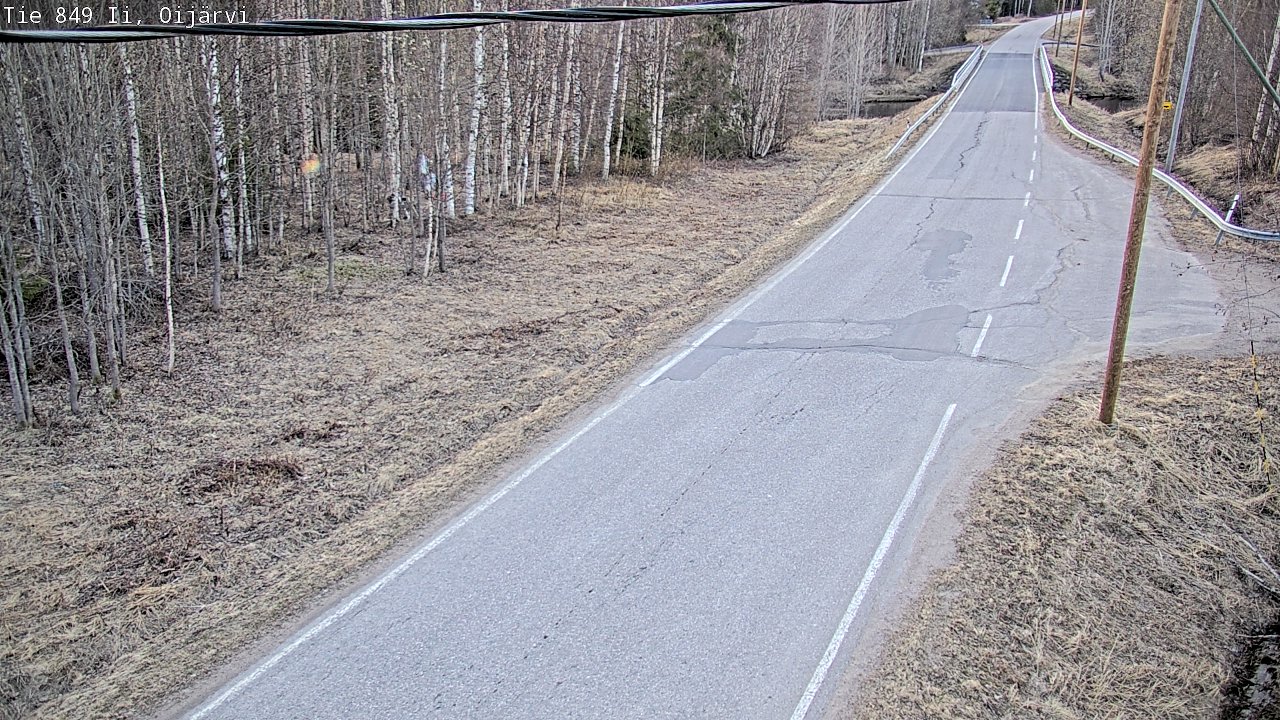 Weather Camera Image Road 849 Ii Oijärvi, Ii, Pohjois-Pohjanmaa