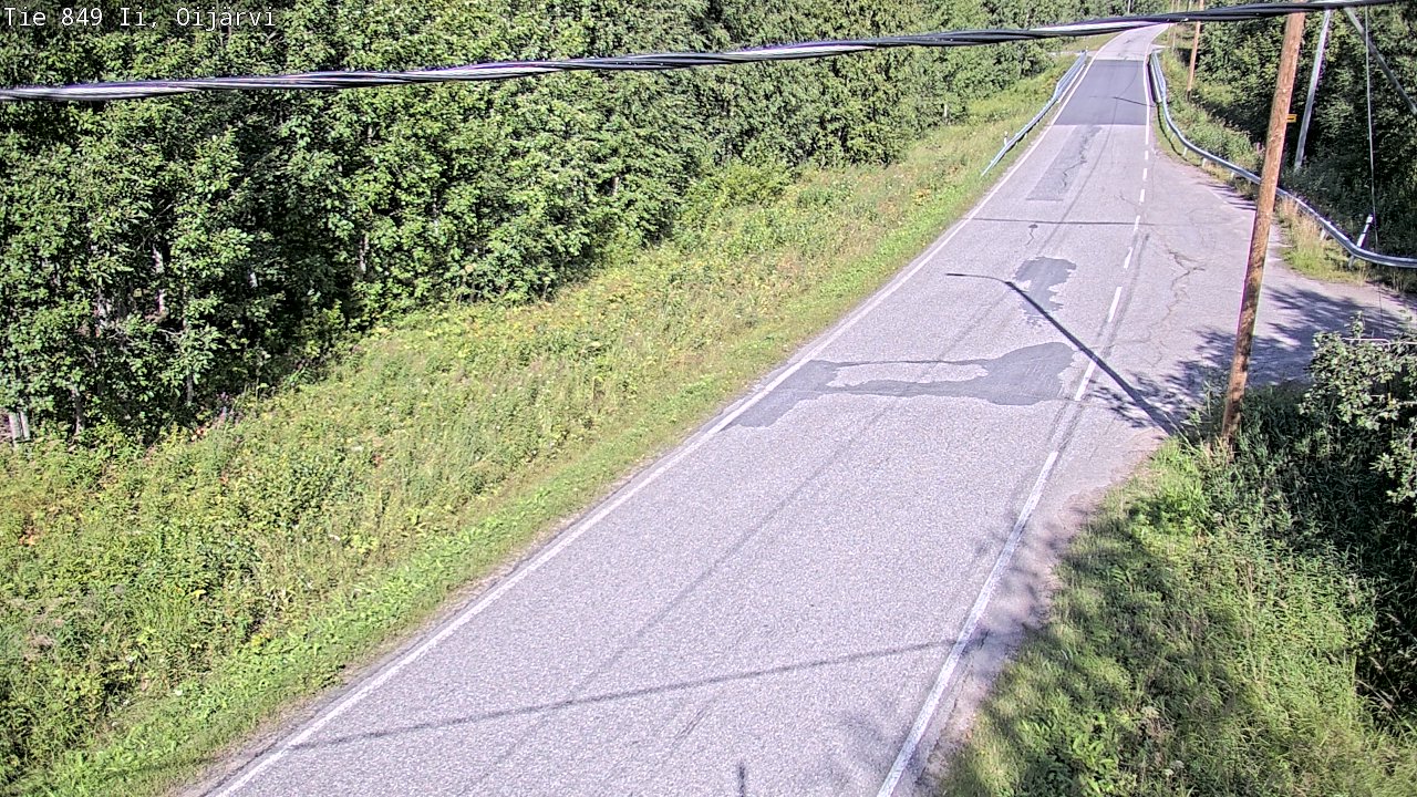 Weather Camera Image Road 849 Ii Oijärvi, Ii, Pohjois-Pohjanmaa