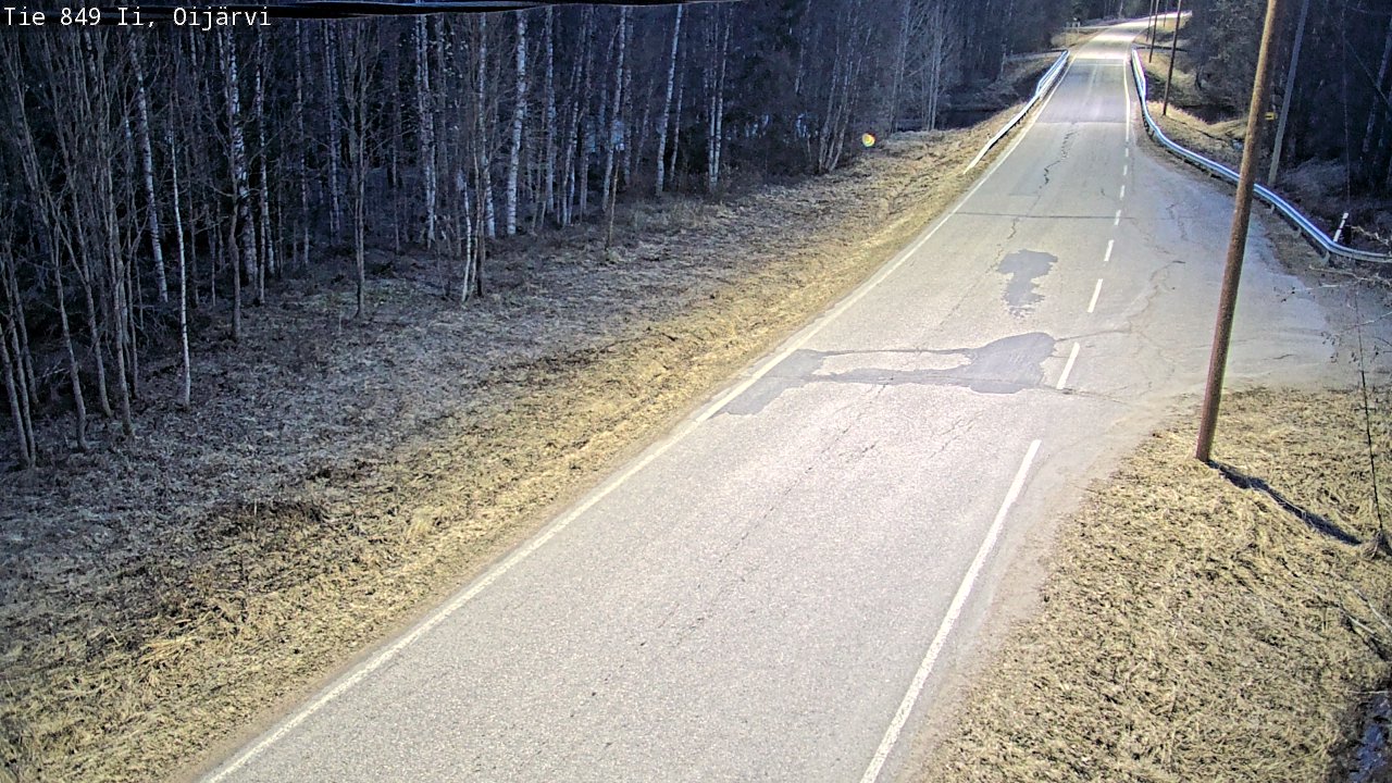 Weather Camera Image Road 849 Ii Oijärvi, Ii, Pohjois-Pohjanmaa