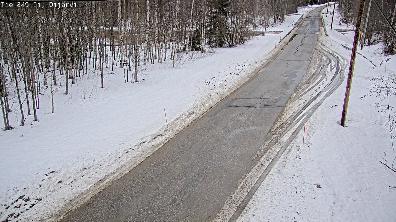 Weather Camera Image Road 849 Ii Oijärvi, Ii, Pohjois-Pohjanmaa