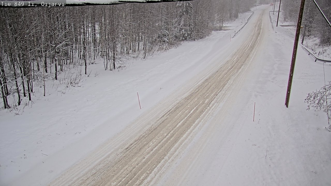 Weather Camera Image Väg 849 Ijo Oijärvi, Ii, Pohjois-Pohjanmaa