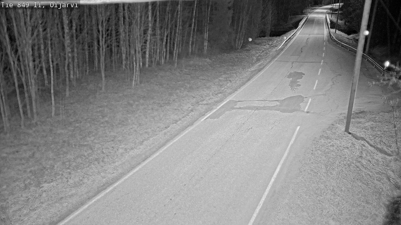 Weather Camera Image Road 849 Ii Oijärvi, Ii, Pohjois-Pohjanmaa
