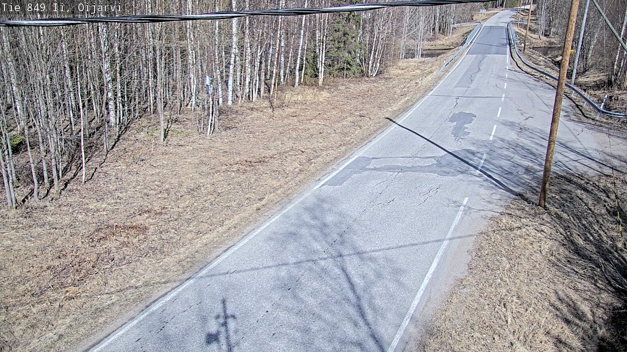 Weather Camera Image Road 849 Ii Oijärvi, Ii, Pohjois-Pohjanmaa