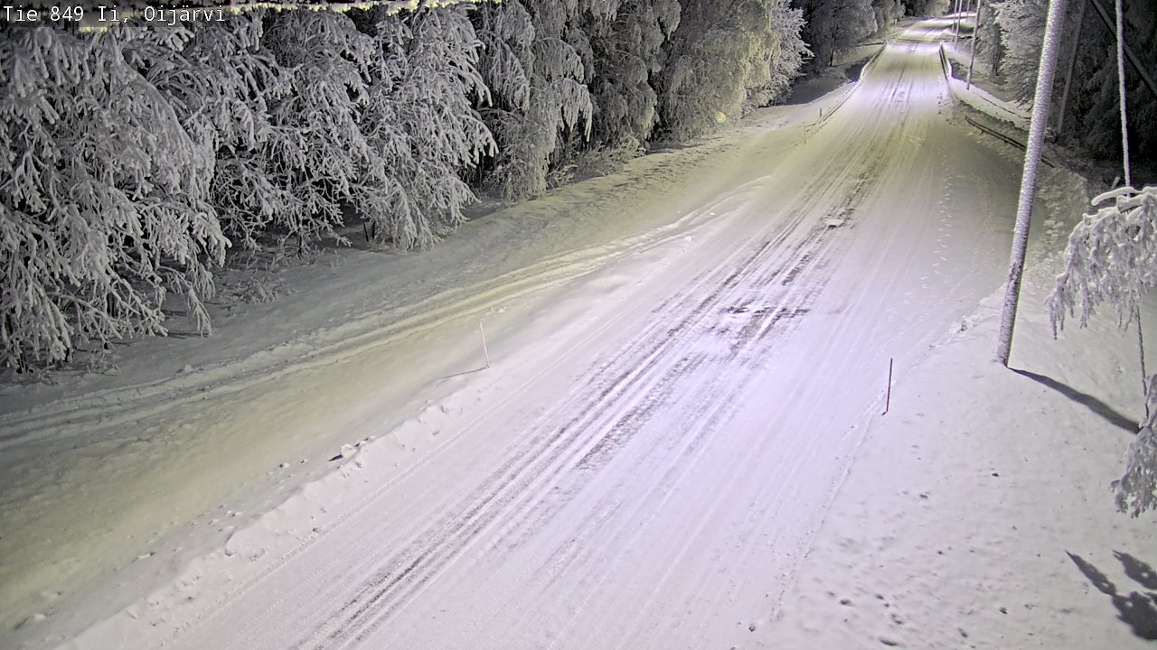 Weather Camera Image Road 849 Ii Oijärvi, Ii, Pohjois-Pohjanmaa