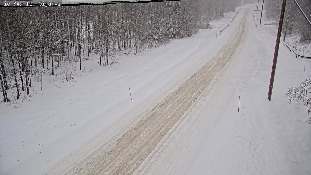 Weather Camera Image Väg 849 Ijo Oijärvi, Ii, Pohjois-Pohjanmaa
