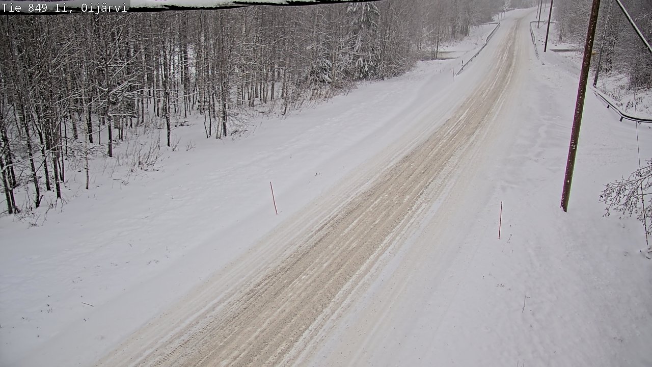 Weather Camera Image Väg 849 Ijo Oijärvi, Ii, Pohjois-Pohjanmaa
