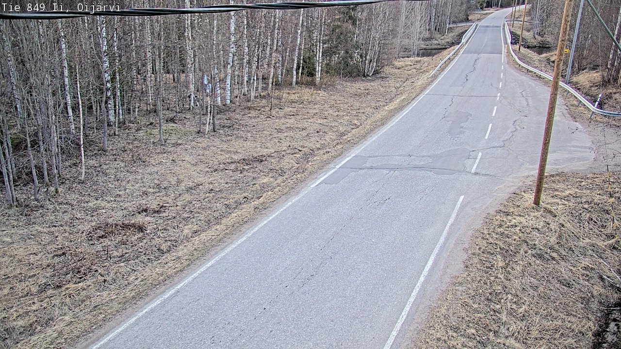 Weather Camera Image Road 849 Ii Oijärvi, Ii, Pohjois-Pohjanmaa
