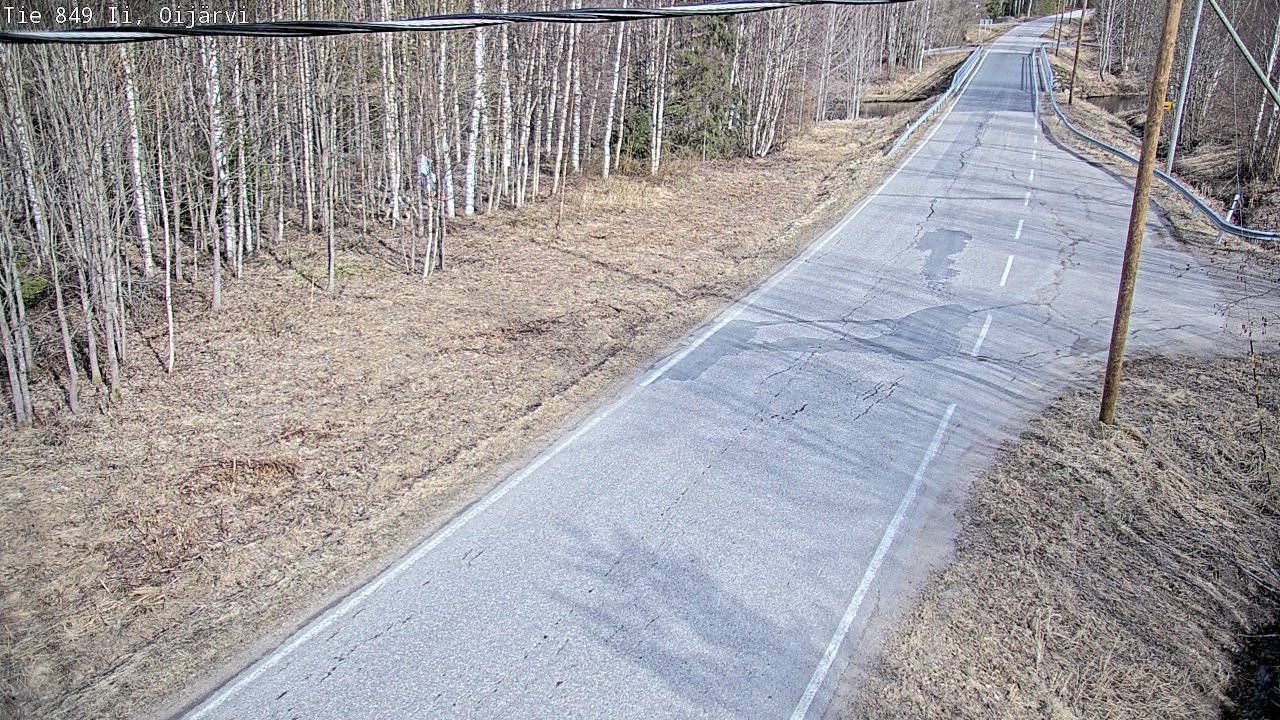 Weather Camera Image Road 849 Ii Oijärvi, Ii, Pohjois-Pohjanmaa