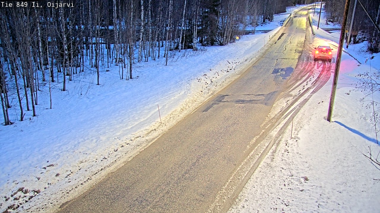 Weather Camera Image Väg 849 Ijo Oijärvi, Ii, Pohjois-Pohjanmaa
