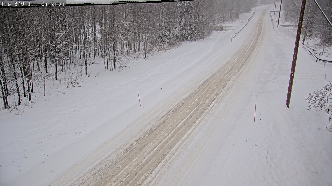 Weather Camera Image Väg 849 Ijo Oijärvi, Ii, Pohjois-Pohjanmaa