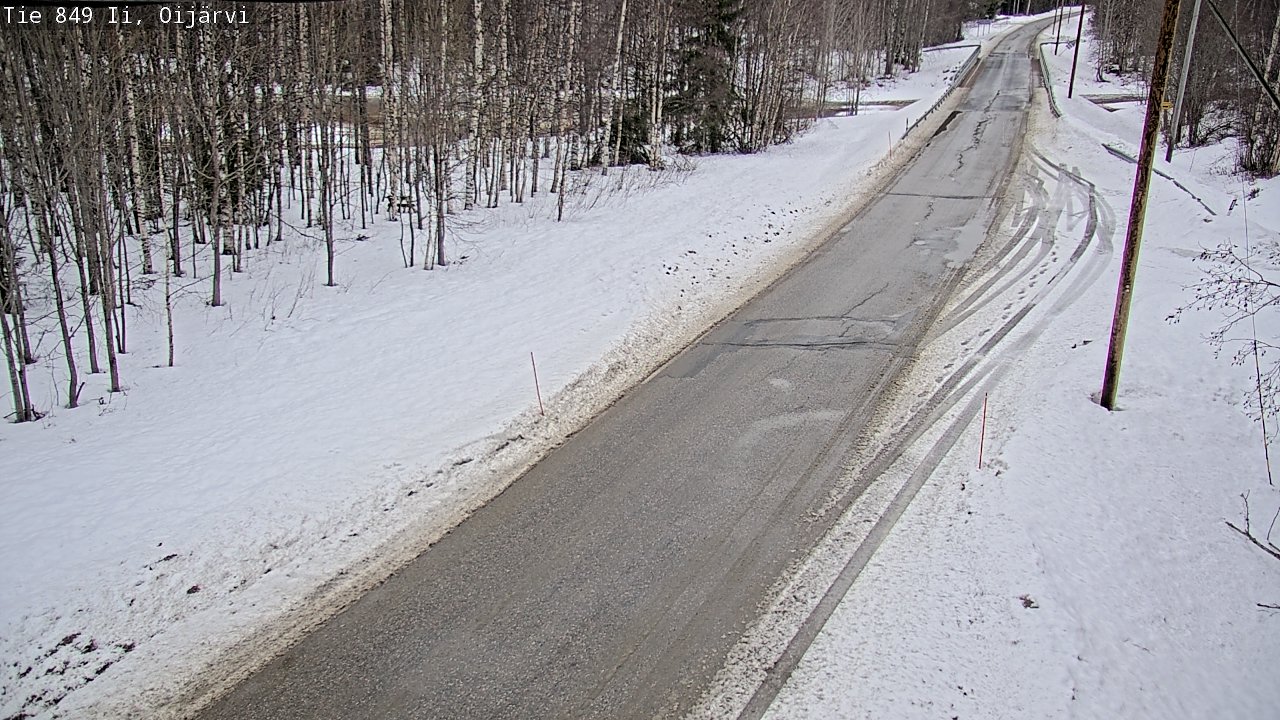 Weather Camera Image Road 849 Ii Oijärvi, Ii, Pohjois-Pohjanmaa
