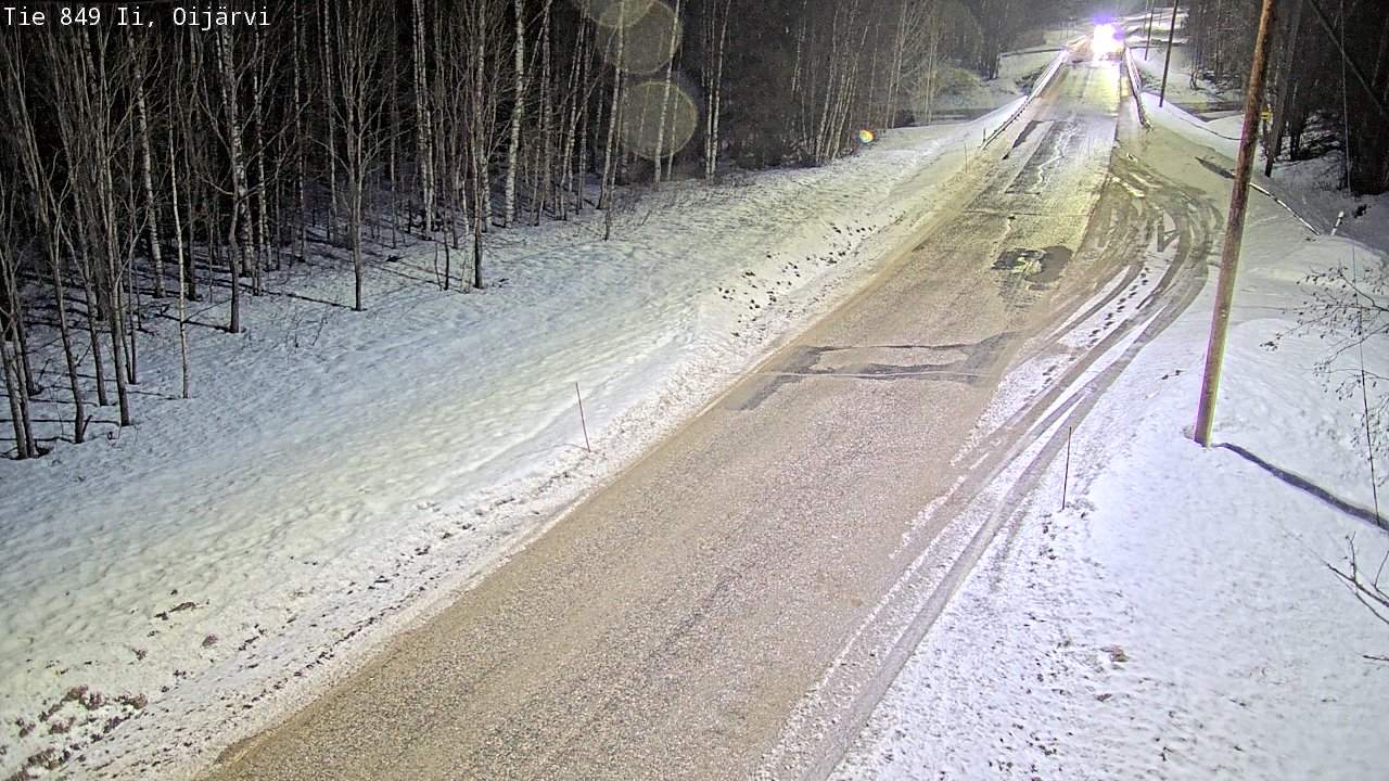 Weather Camera Image Väg 849 Ijo Oijärvi, Ii, Pohjois-Pohjanmaa