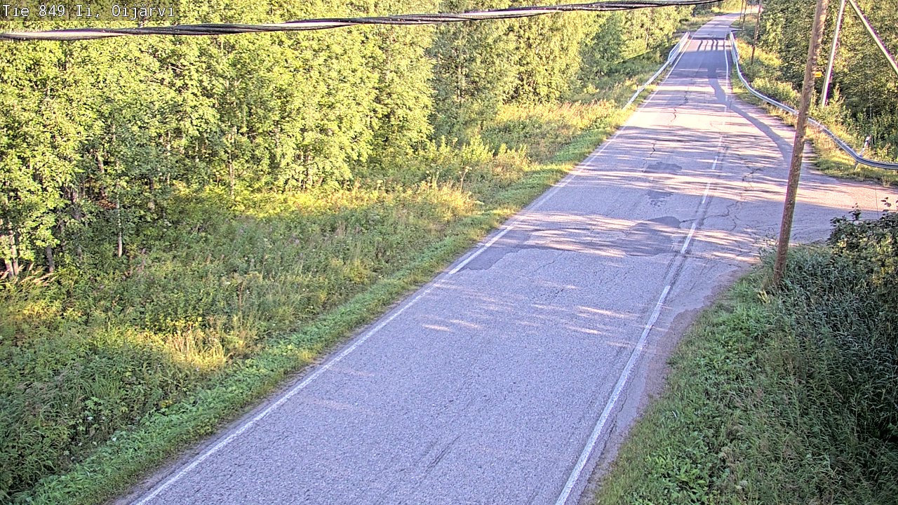 Weather Camera Image Väg 849 Ijo Oijärvi, Ii, Pohjois-Pohjanmaa