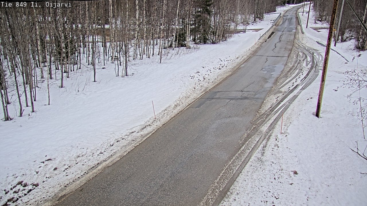Weather Camera Image Väg 849 Ijo Oijärvi, Ii, Pohjois-Pohjanmaa