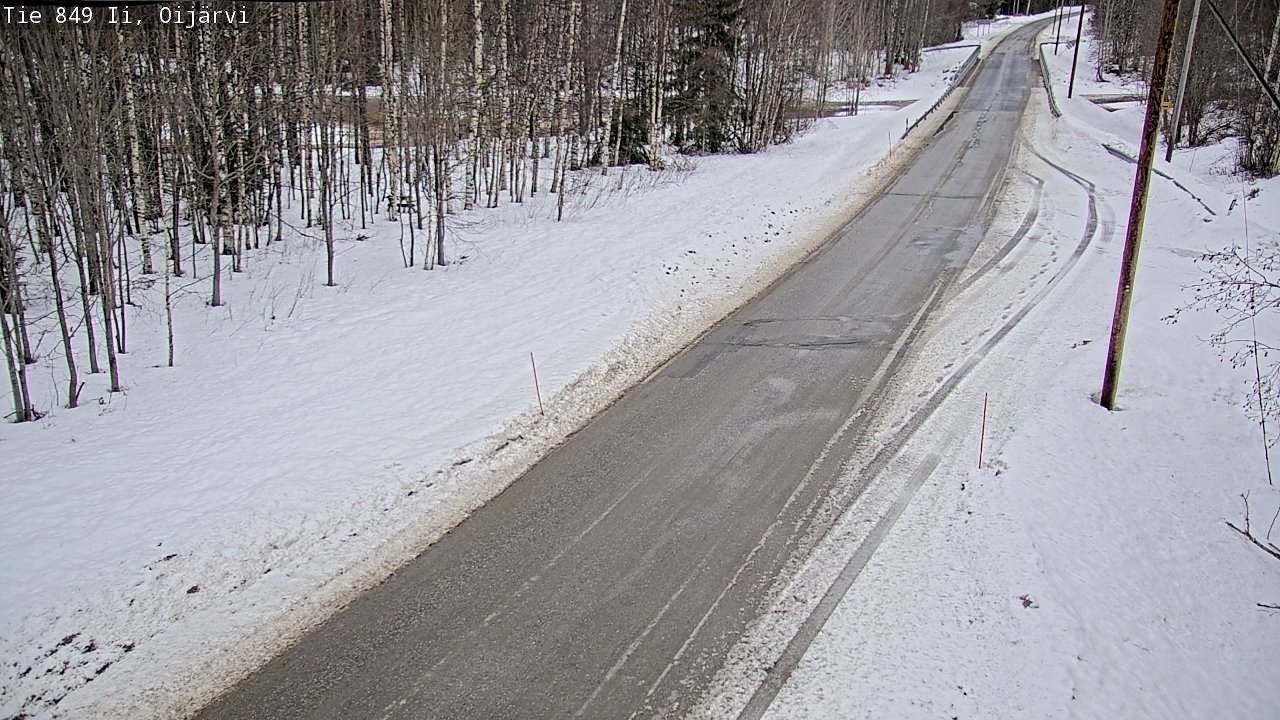 Weather Camera Image Väg 849 Ijo Oijärvi, Ii, Pohjois-Pohjanmaa