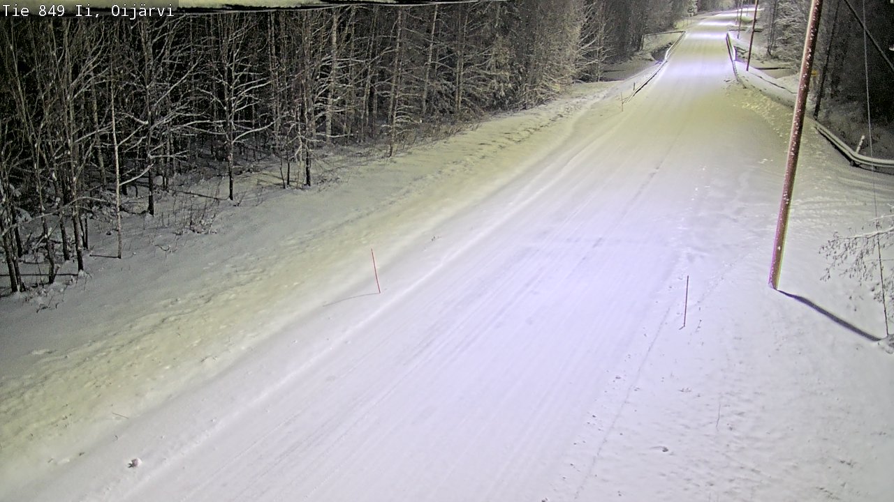Weather Camera Image Väg 849 Ijo Oijärvi, Ii, Pohjois-Pohjanmaa