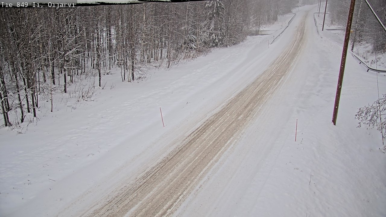 Weather Camera Image Väg 849 Ijo Oijärvi, Ii, Pohjois-Pohjanmaa
