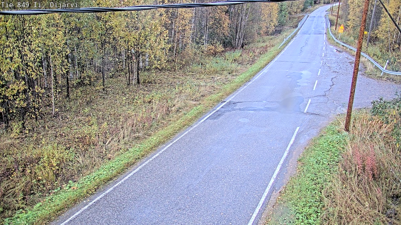 Weather Camera Image Road 849 Ii Oijärvi, Ii, Pohjois-Pohjanmaa