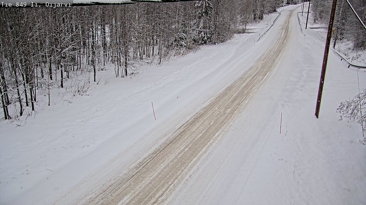 Weather Camera Image Väg 849 Ijo Oijärvi, Ii, Pohjois-Pohjanmaa