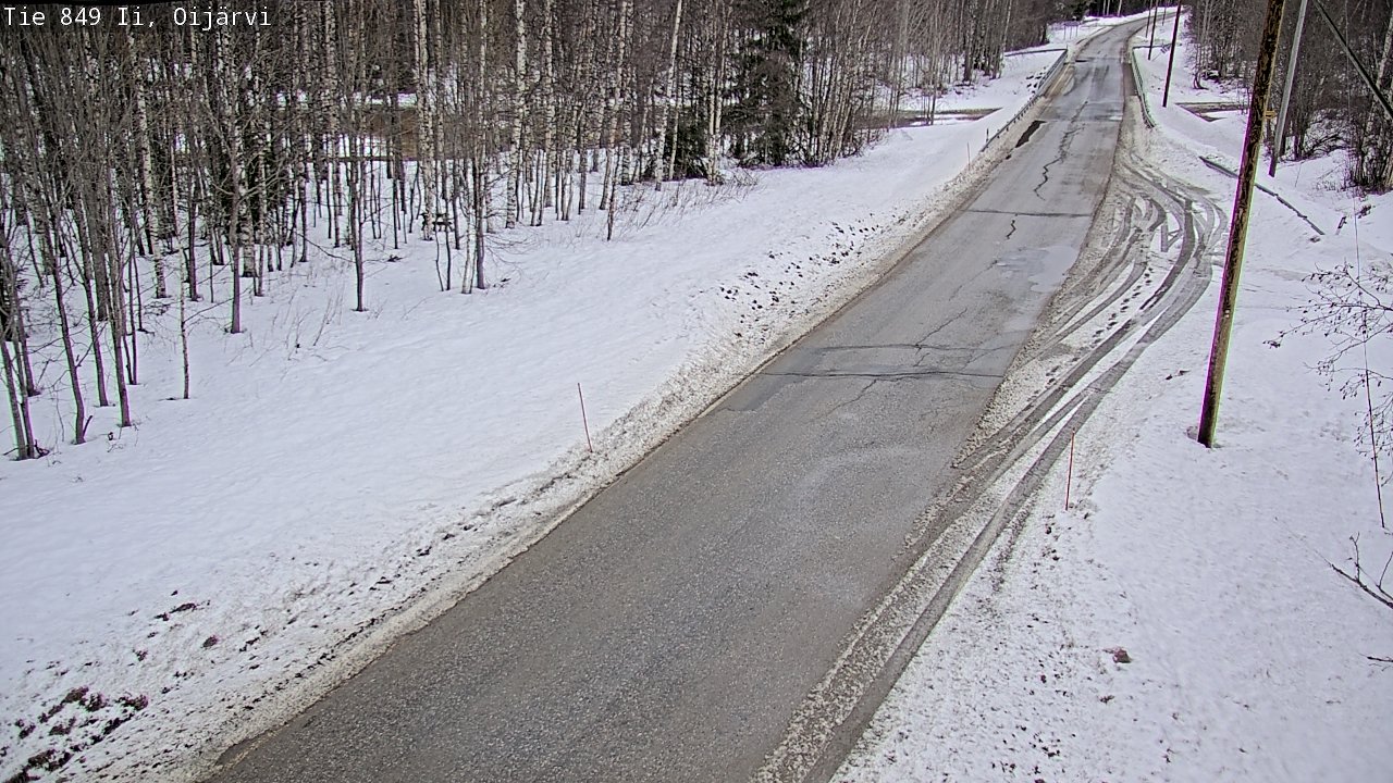 Weather Camera Image Väg 849 Ijo Oijärvi, Ii, Pohjois-Pohjanmaa
