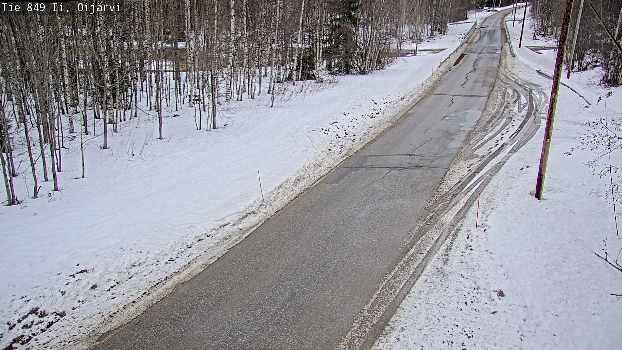 Weather Camera Image Väg 849 Ijo Oijärvi, Ii, Pohjois-Pohjanmaa