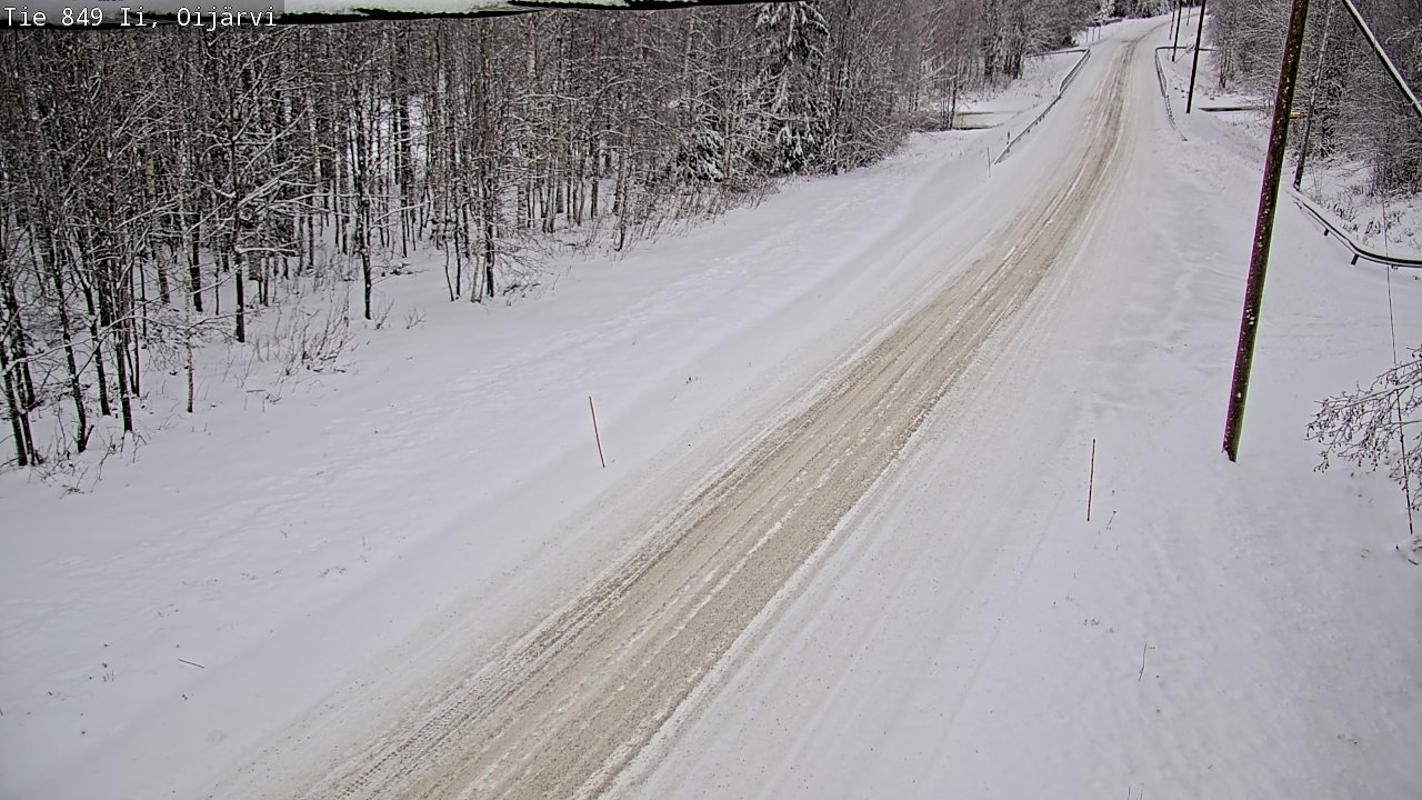 Weather Camera Image Väg 849 Ijo Oijärvi, Ii, Pohjois-Pohjanmaa