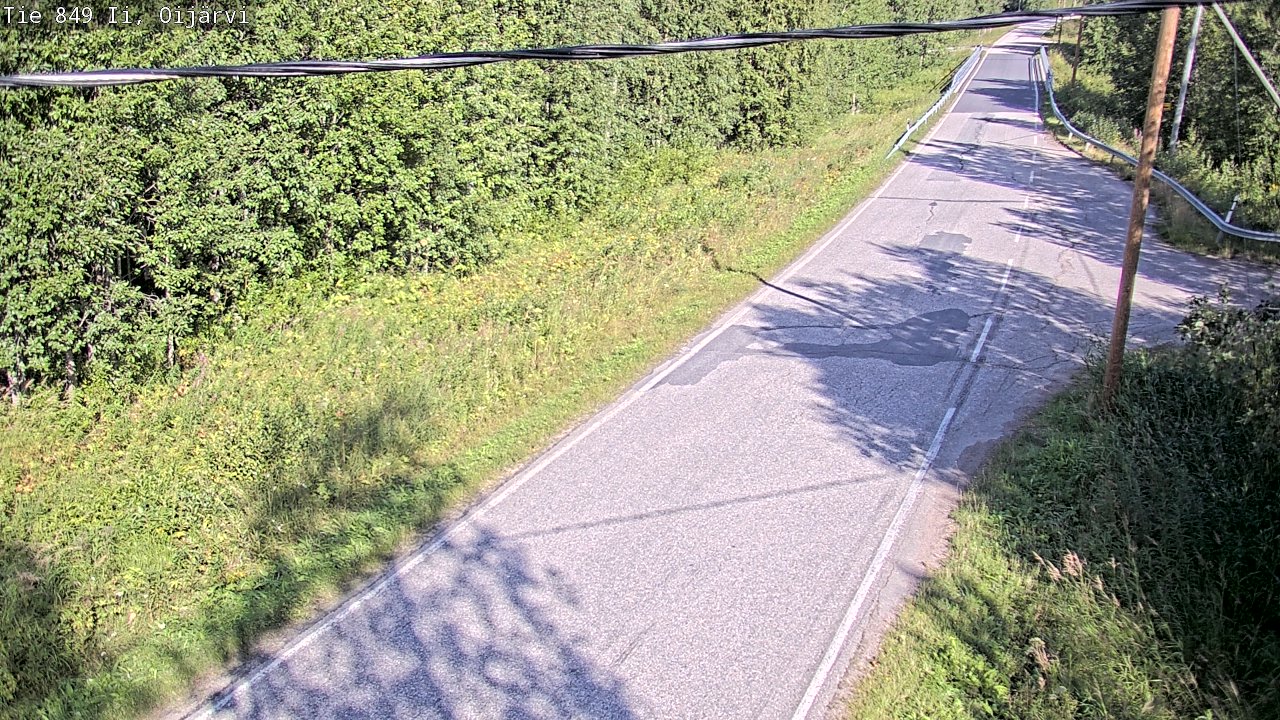 Weather Camera Image Road 849 Ii Oijärvi, Ii, Pohjois-Pohjanmaa