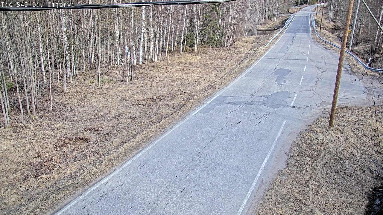 Weather Camera Image Road 849 Ii Oijärvi, Ii, Pohjois-Pohjanmaa
