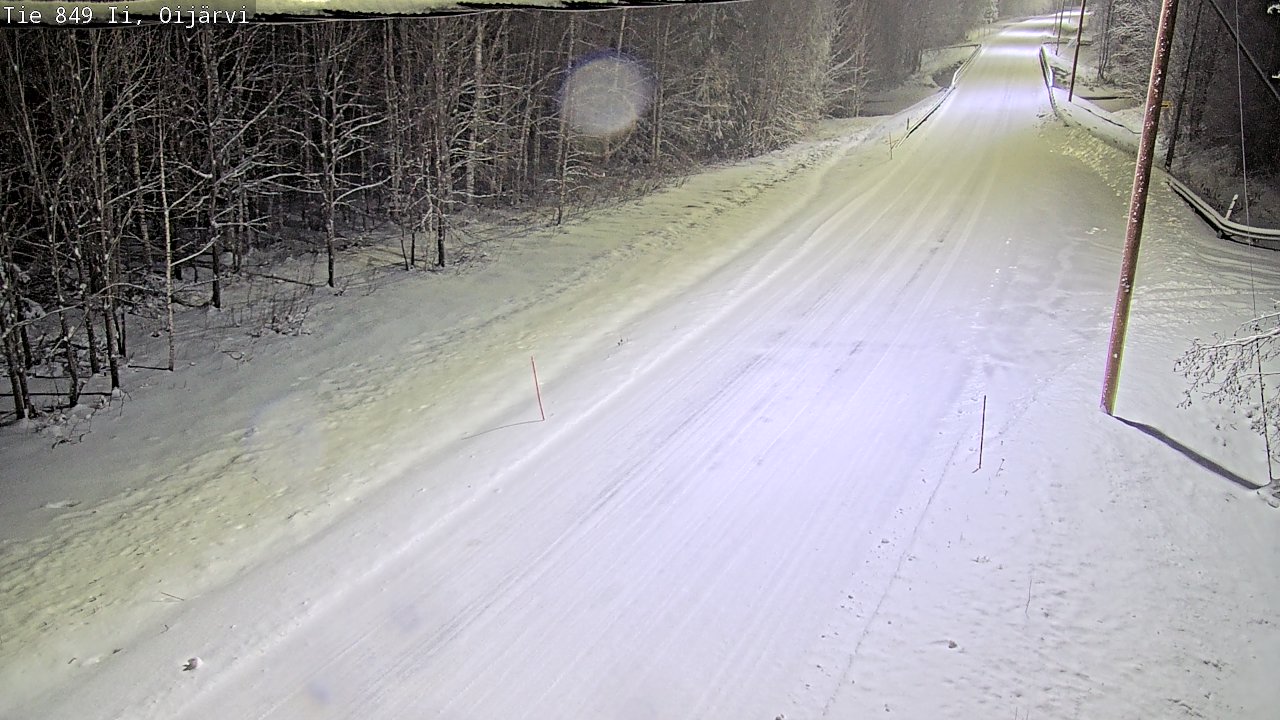 Weather Camera Image Väg 849 Ijo Oijärvi, Ii, Pohjois-Pohjanmaa