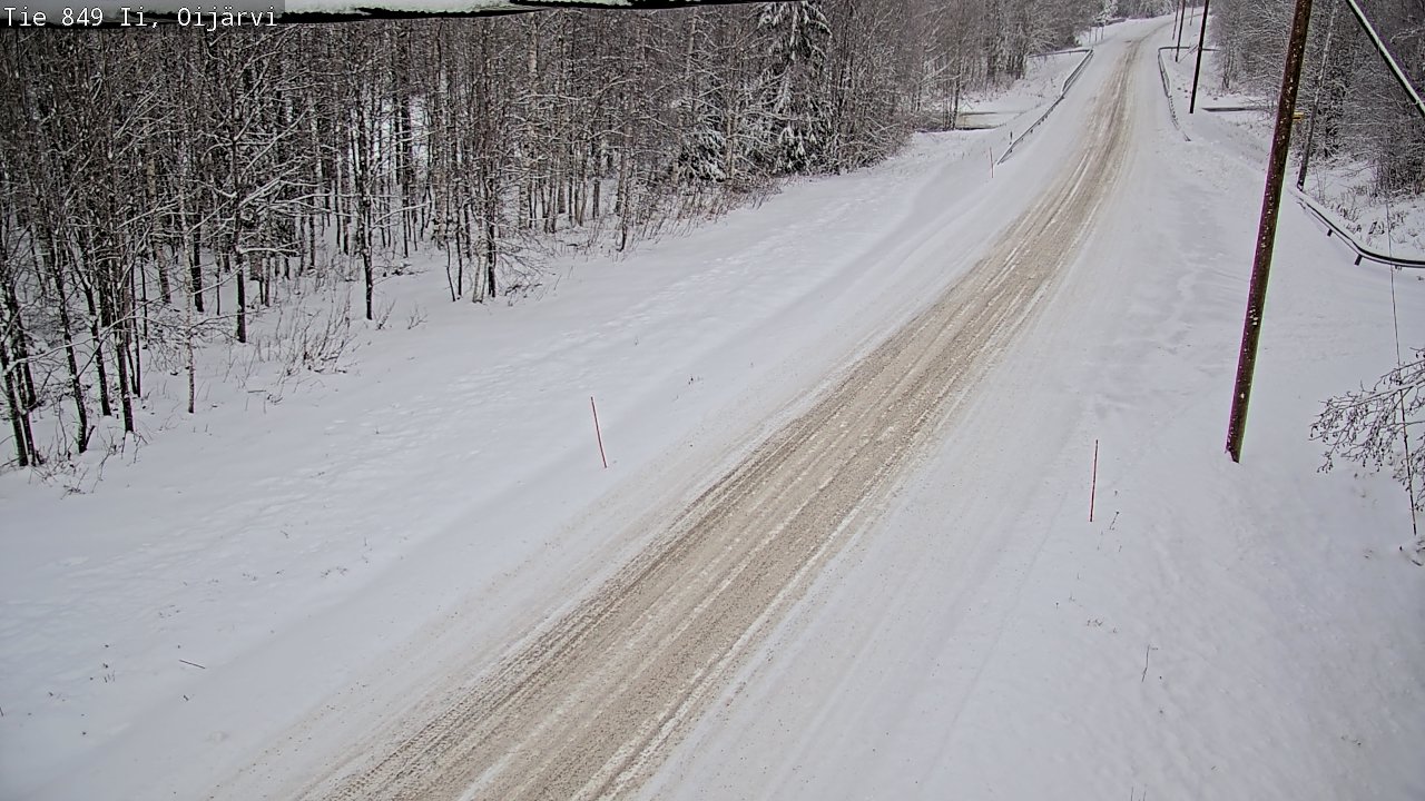 Weather Camera Image Väg 849 Ijo Oijärvi, Ii, Pohjois-Pohjanmaa