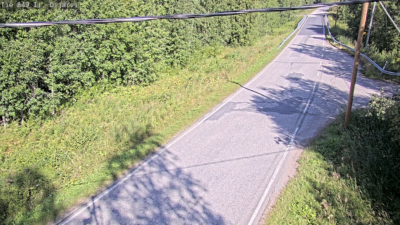 Weather Camera Image Road 849 Ii Oijärvi, Ii, Pohjois-Pohjanmaa