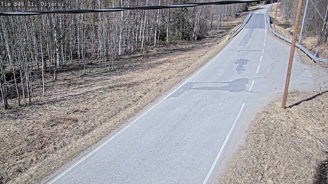 Weather Camera Image Road 849 Ii Oijärvi, Ii, Pohjois-Pohjanmaa