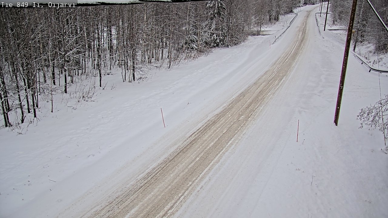 Weather Camera Image Väg 849 Ijo Oijärvi, Ii, Pohjois-Pohjanmaa
