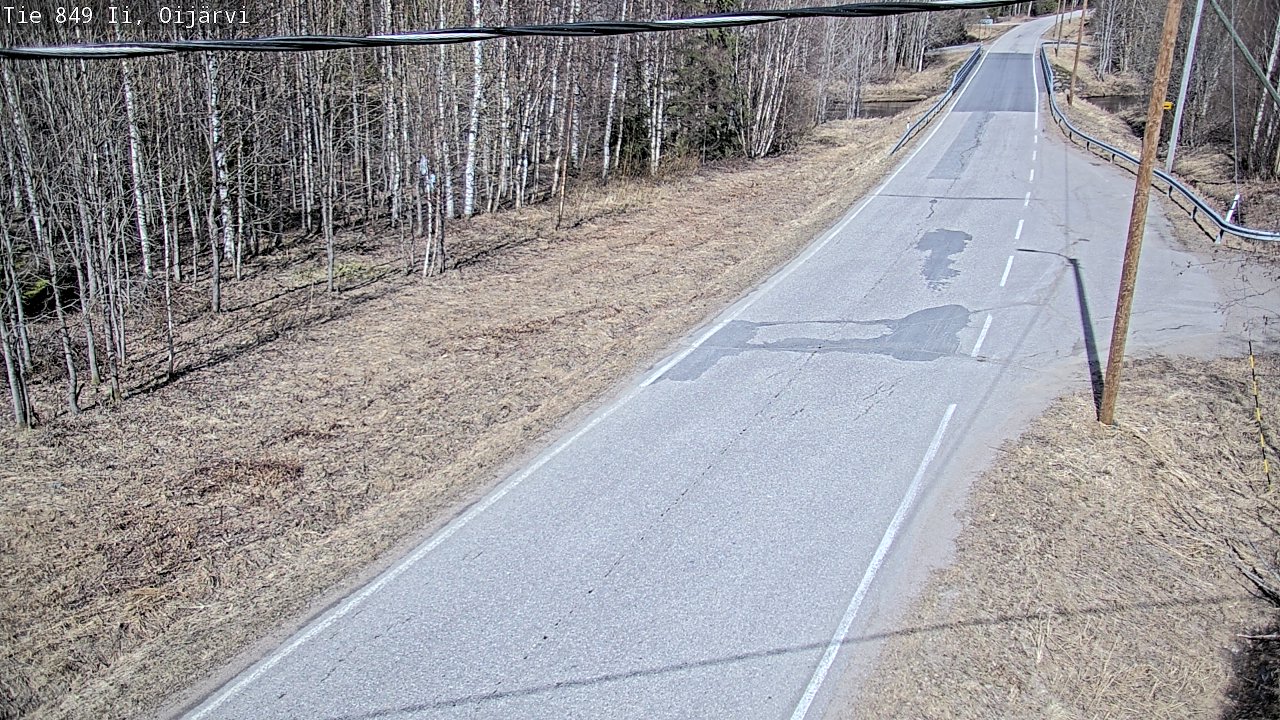 Weather Camera Image Road 849 Ii Oijärvi, Ii, Pohjois-Pohjanmaa