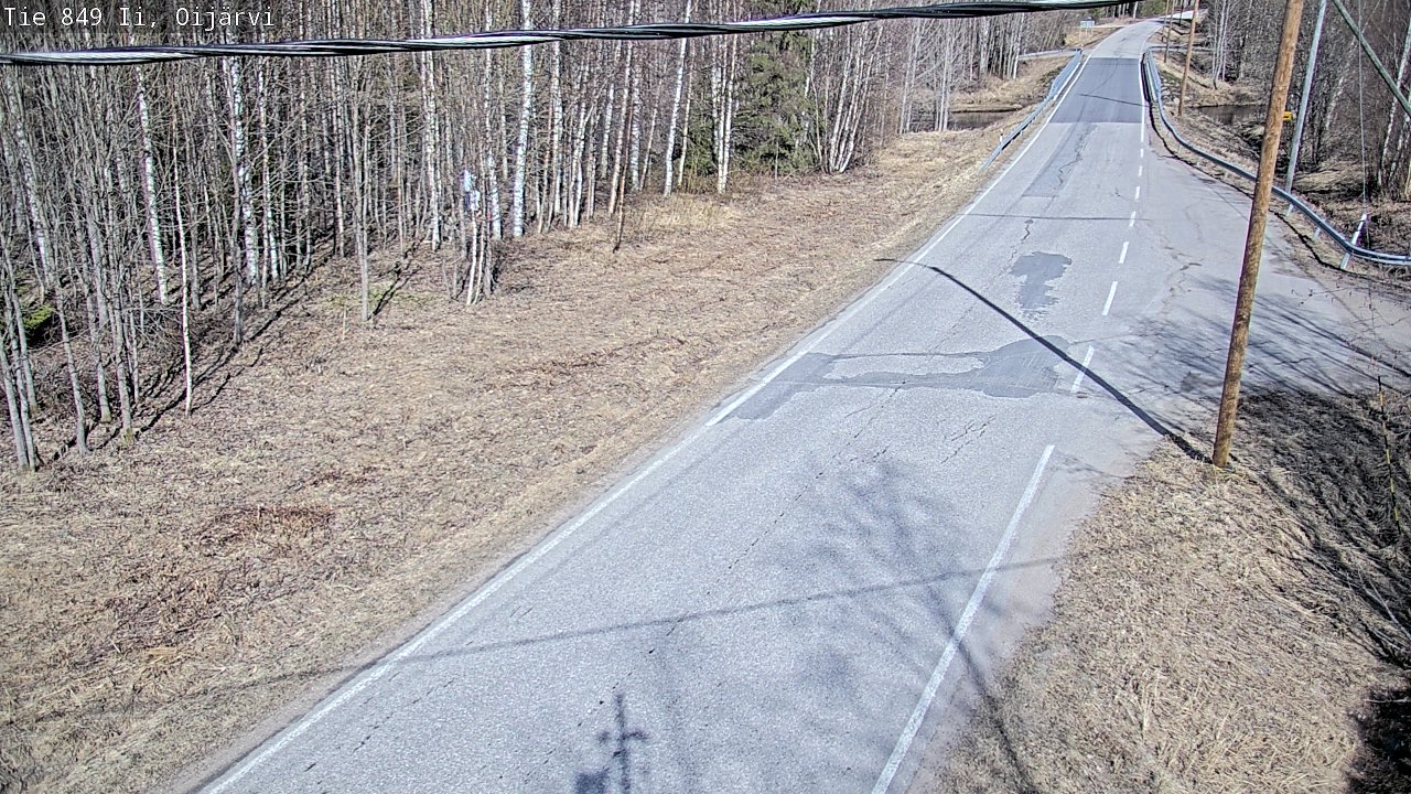 Weather Camera Image Road 849 Ii Oijärvi, Ii, Pohjois-Pohjanmaa