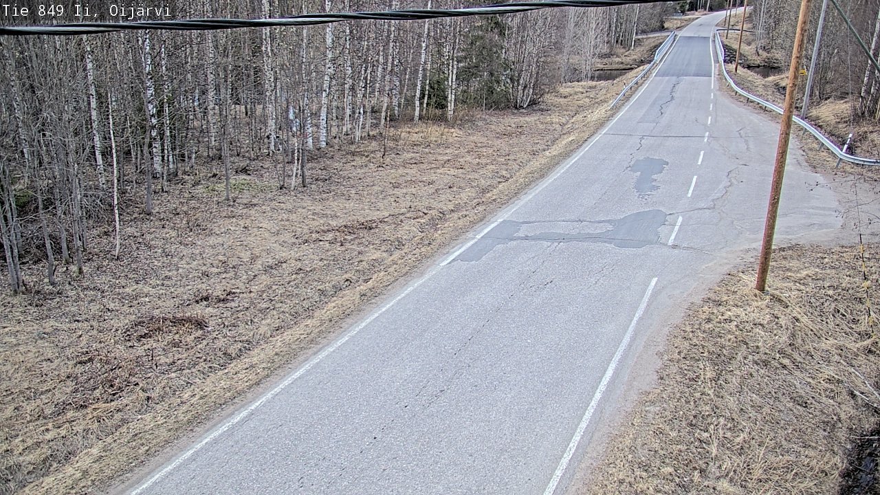 Weather Camera Image Road 849 Ii Oijärvi, Ii, Pohjois-Pohjanmaa