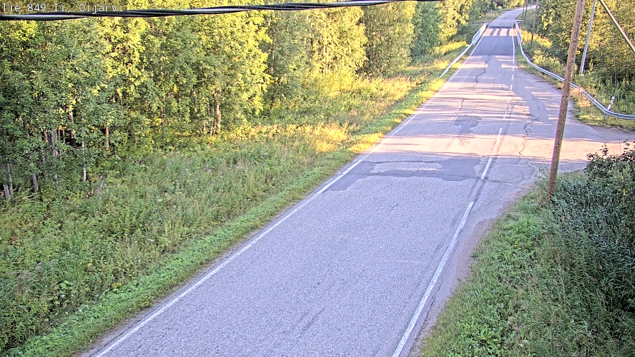 Weather Camera Image Väg 849 Ijo Oijärvi, Ii, Pohjois-Pohjanmaa