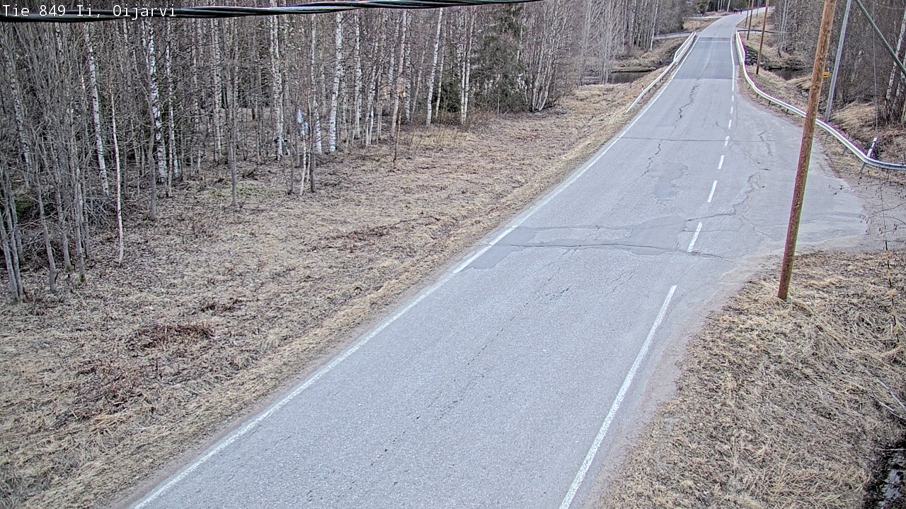 Weather Camera Image Road 849 Ii Oijärvi, Ii, Pohjois-Pohjanmaa