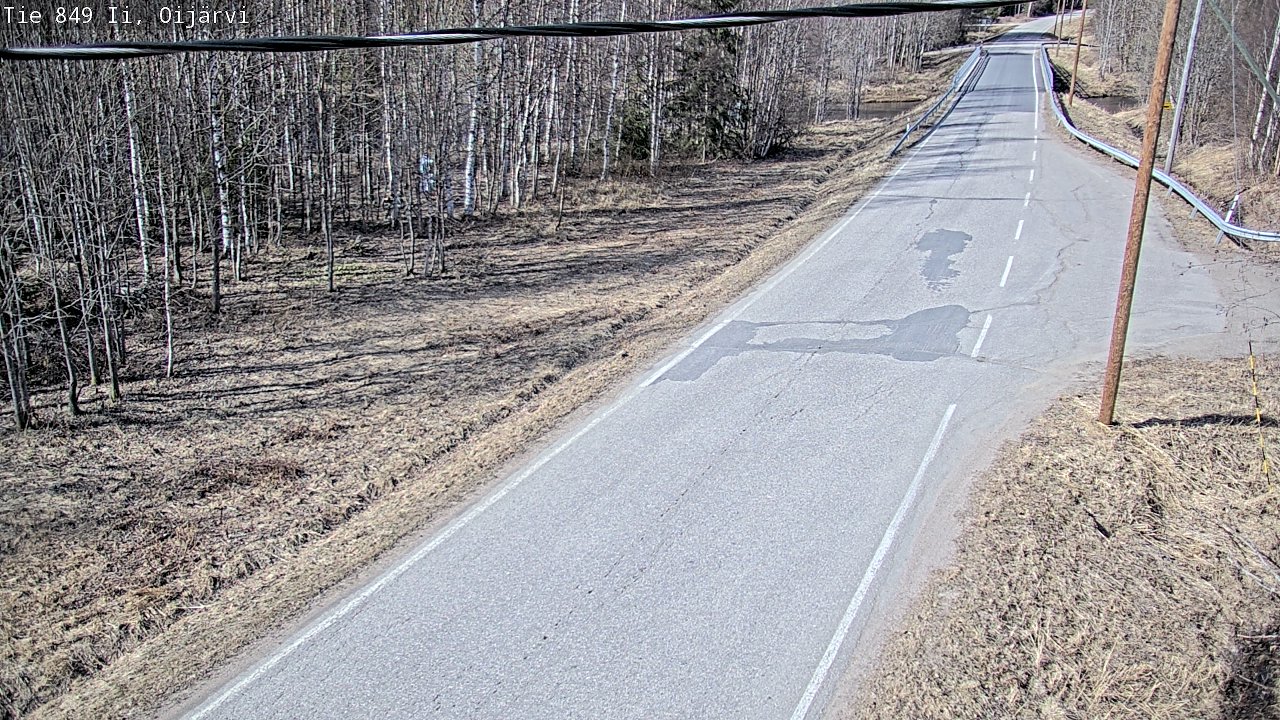 Weather Camera Image Road 849 Ii Oijärvi, Ii, Pohjois-Pohjanmaa