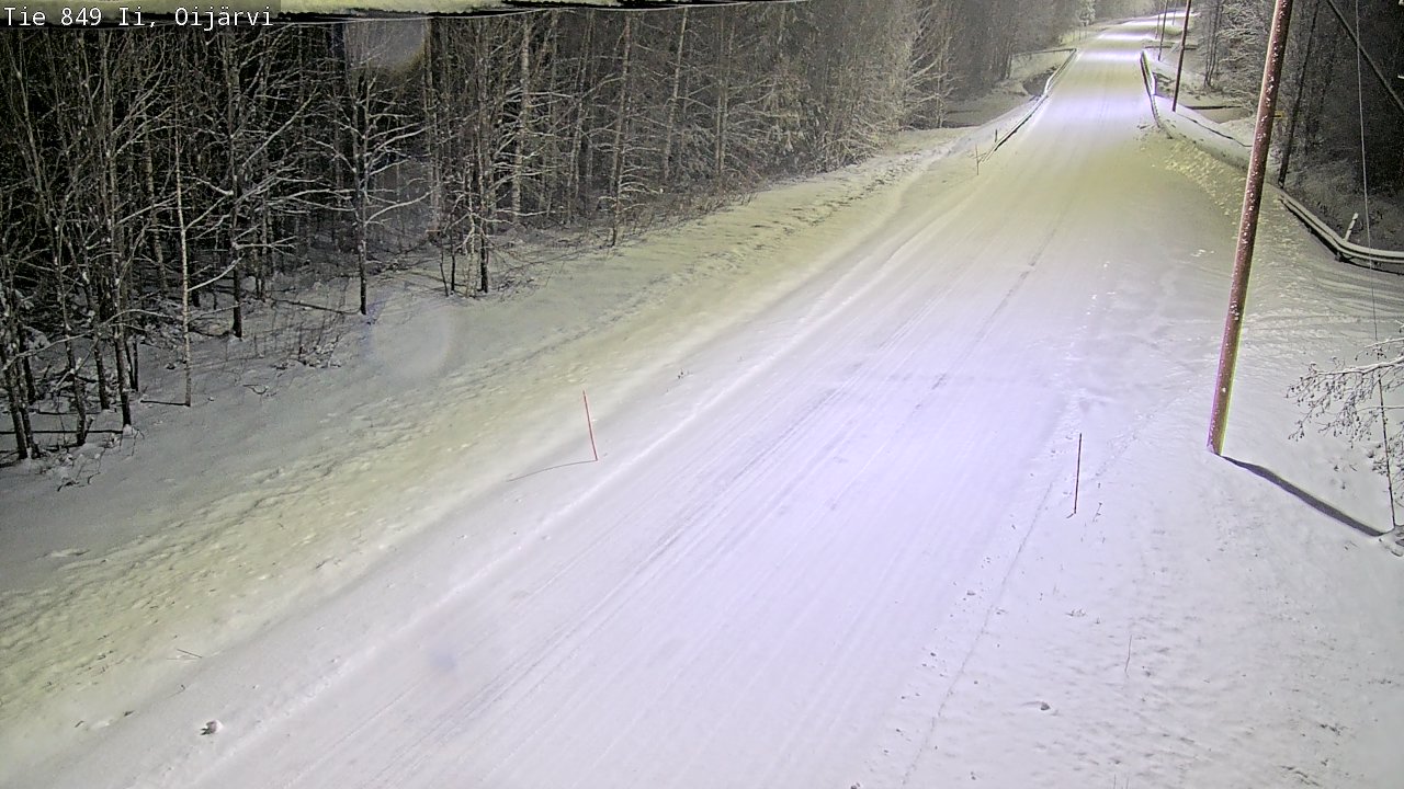 Weather Camera Image Väg 849 Ijo Oijärvi, Ii, Pohjois-Pohjanmaa