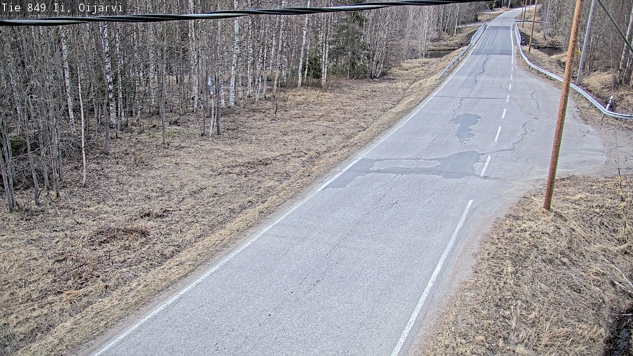 Weather Camera Image Road 849 Ii Oijärvi, Ii, Pohjois-Pohjanmaa