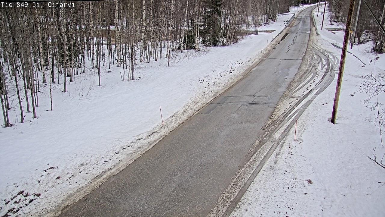 Weather Camera Image Väg 849 Ijo Oijärvi, Ii, Pohjois-Pohjanmaa