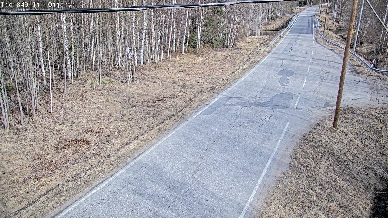Weather Camera Image Road 849 Ii Oijärvi, Ii, Pohjois-Pohjanmaa