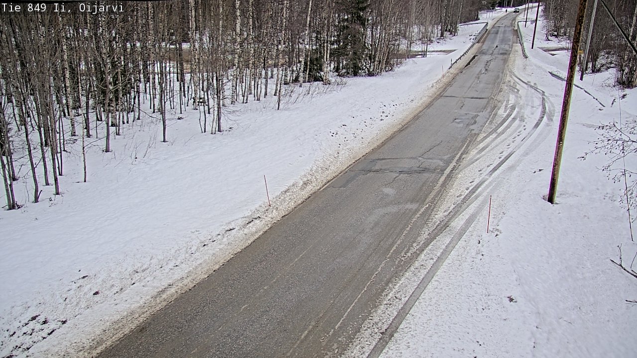 Weather Camera Image Road 849 Ii Oijärvi, Ii, Pohjois-Pohjanmaa