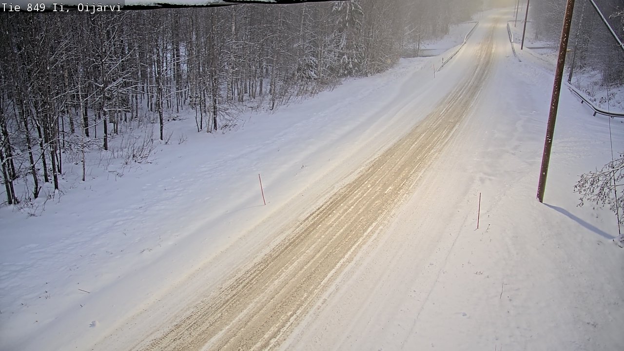 Weather Camera Image Väg 849 Ijo Oijärvi, Ii, Pohjois-Pohjanmaa
